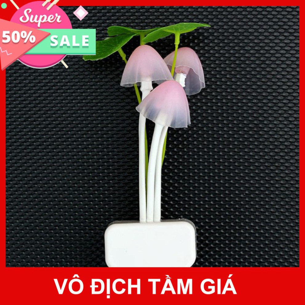 ĐÈN NGỦ HÌNH NẤM CẢM ỨNG NGÀY TẮT TỐI BÂT