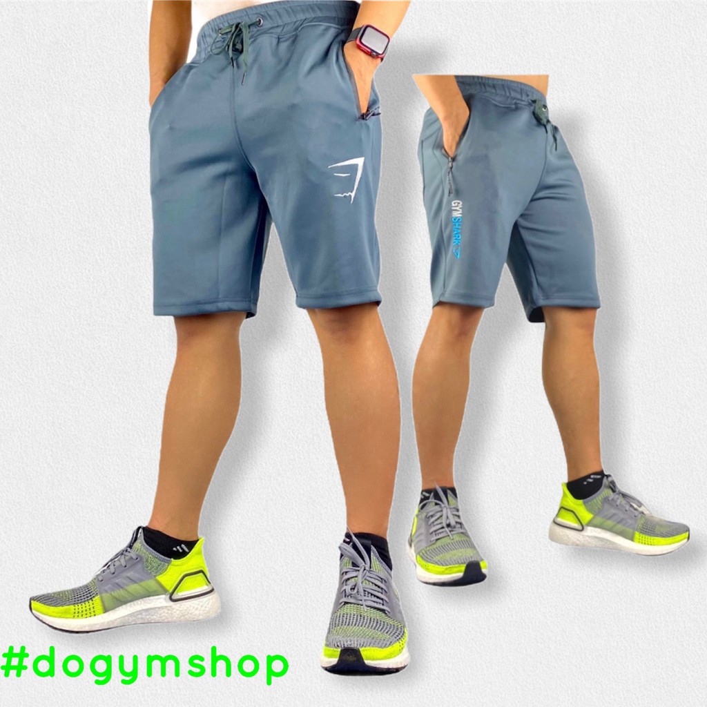 Quần short nam thể thao DO GYM SHOP logo thêu, thun poly 4 chiều thoáng mát