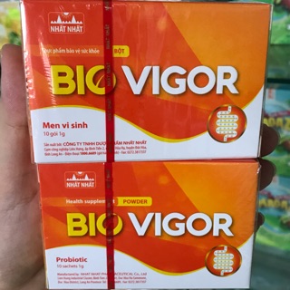 Men vi sinh BIO VIGOR - Công thức nhượng quyền từ USA. Date 2022, hộp 10 gói.