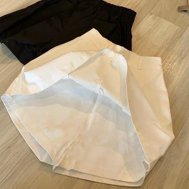 Quần váy lưng cao dáng A trơn siêu xinh