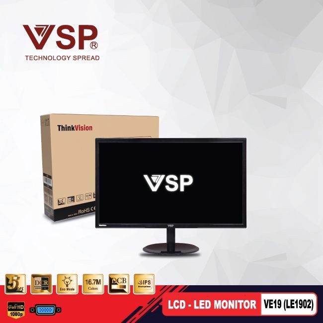 MÀN HÌNH LCD 22 VSP VE21.5 (LE21501) Màu Đen. VI TÍNH QUỐC DUY