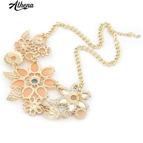 Vòng cổ Choker PhốI Resin MặT HìNh Hoa ThờI Trang Cho Nữ