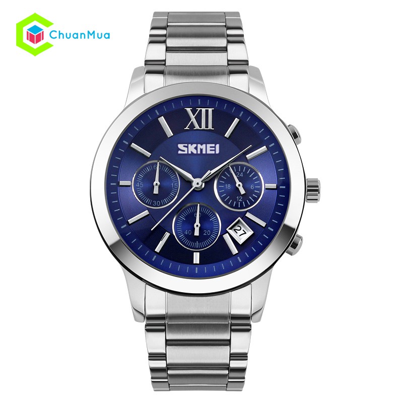 Đồng Hồ Nam SKMEI 9097 6 kim bấm giờ - DHA351