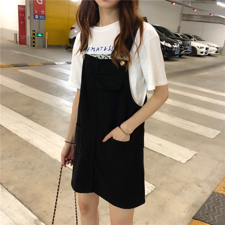 [Size S] Quần yếm jean nữ Ulzzang Quảng Châu DYN2