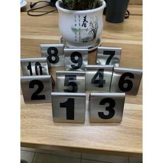 Bộ Thẻ Bàn Inox Cao Cấp Chống Rỉ - Bộ 1 > 50 Thẻ Bàn