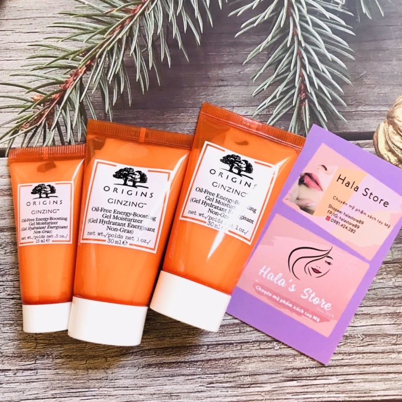 Kem dưỡng ẩm căng mọng da Origins nhân sâm GINZING™ Oil-Free Energy Boosting Gel Moisturizer