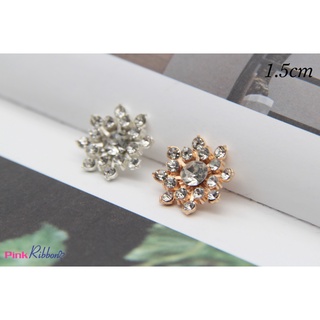 Charm mặt trời đính trai/đá 1.5cm phụ kiện thời trang, gắn lên phụ kiện tóc, làm phụ kiện nơ bờm kẹp tóc, DIY
