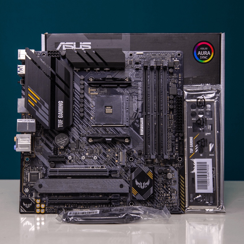 Mainboard ASUS TUF GAMING B550M-PLUS (AMD B550, Socket AM4, m-ATX, 4 khe RAM DRR4)