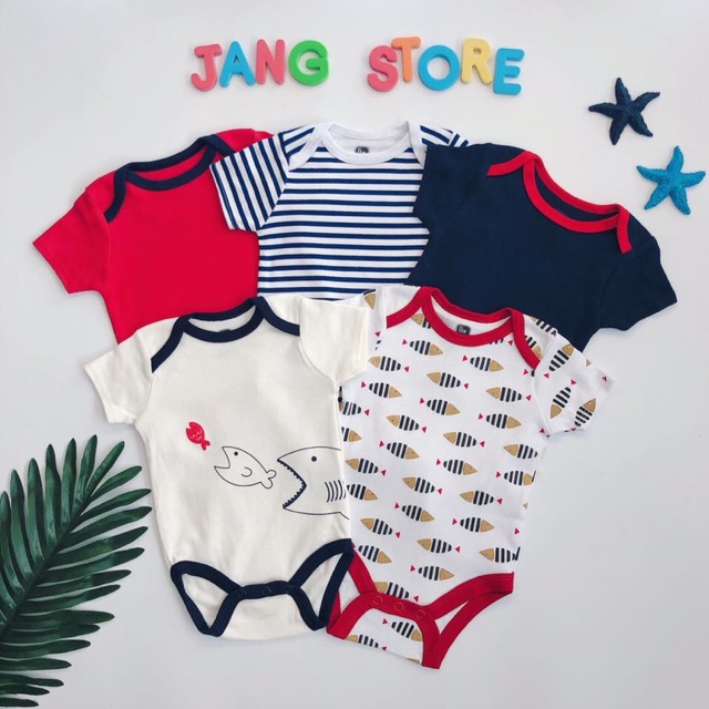 Set 5 bộ body siêu mềm mịn cho bé