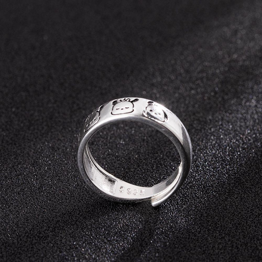 Nhẫn Hở Họa Tiết Cún Kirby Dễ Thương Có Thể Điều Chỉnh Làm Quà Tặng Cho Bạn Gái / Học Sinh / Bé Trai