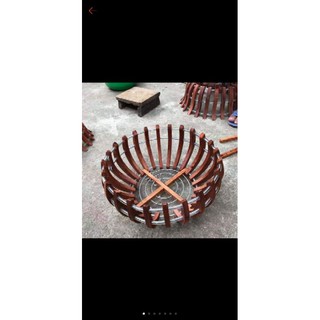 Chậu gỗ trồng lan sz35_40cm