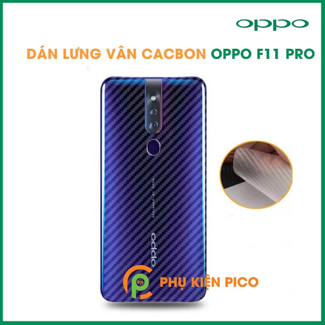 Dán lưng Oppo F11 Pro vân Carbon 3D tản nhiệt tốt - Dán lưng vân Carbon Oppo F11 Pro