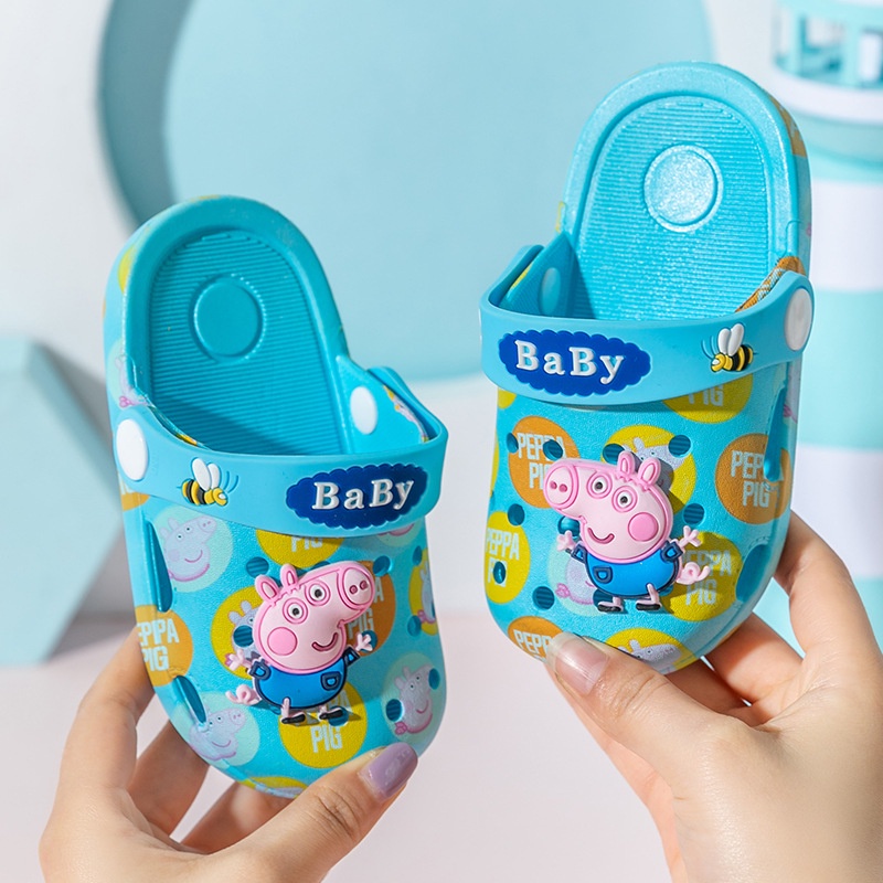 Dép sục Peppa pig cho bé trai bé gái, sục heo pepa mềm nhẹ cho bé 1-4 tuổi Tulastore