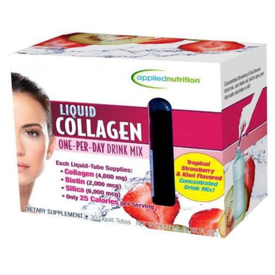 Nước uống Liquid Collagen  bổ sung Collagen dạng nước hỗ trợ đẹp da, chống lão hóa - 30 Ống