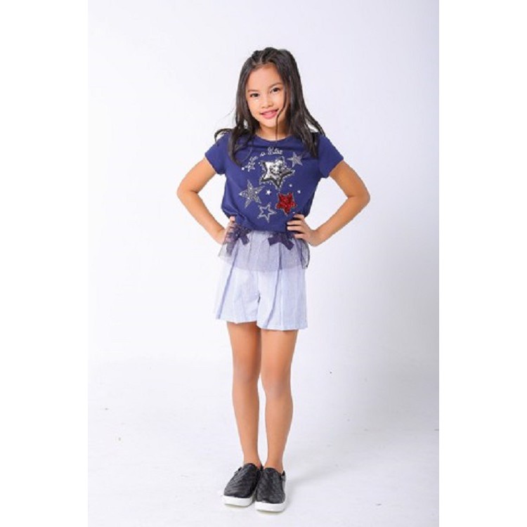 Áo thun bé gái ngắn tay Twinkle Star M.D.K - xinh xắn, đáng yêu