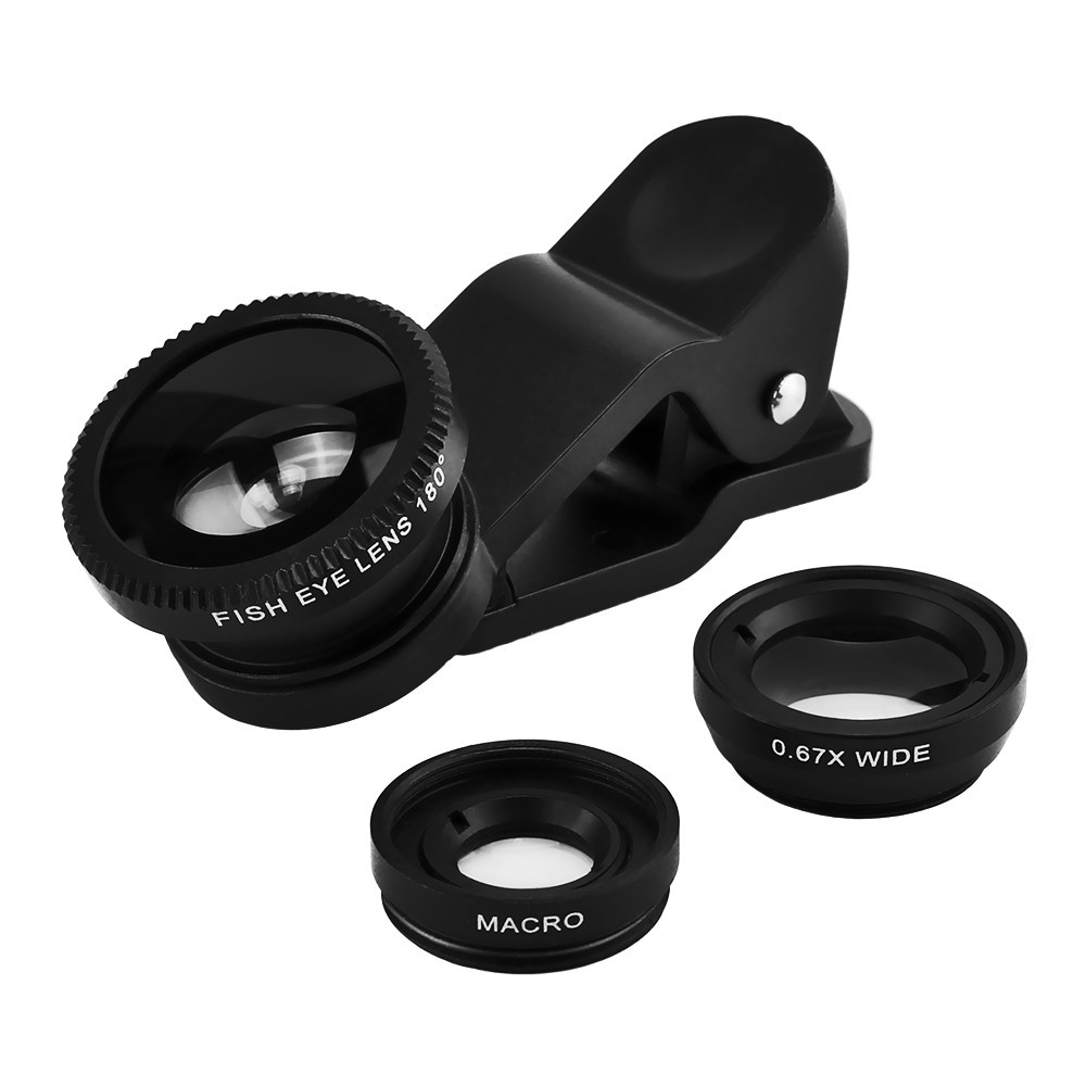 Ống kính đa năng 3 trong 1 : ống kính máy ảnh + 3X Macro