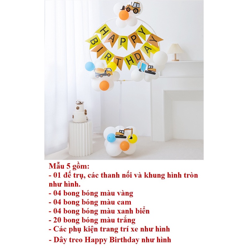 [Cho bé] Trụ bóng trang trí tiệc sinh nhật, thôi nôi cho bé