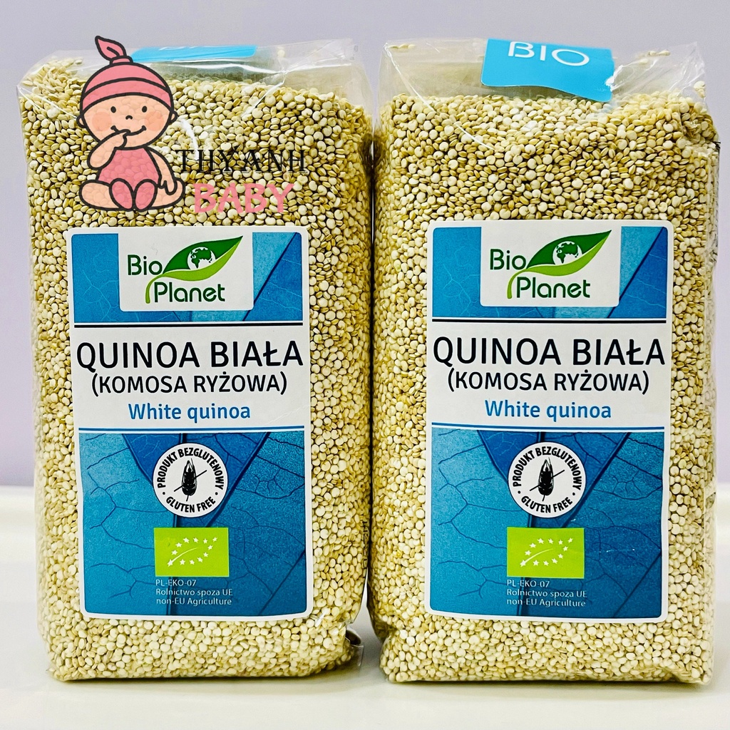 Hạt diêm mạch (quinoa) trắng hữu cơ Bio Planet 500g