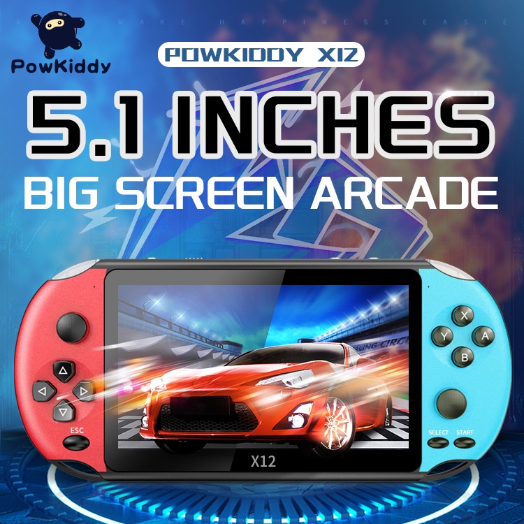 Powkiddy Máy Chơi game Cầm Tay 5.1-inch x12 Phong Cách retro | BigBuy360 - bigbuy360.vn