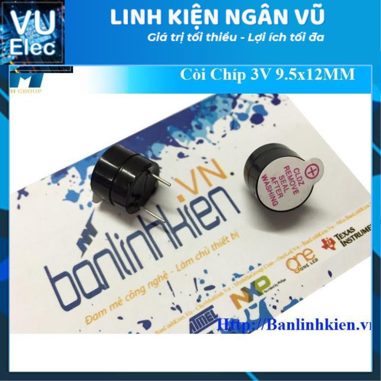 Còi Chíp 3V-5V-12V 9.5x12MM