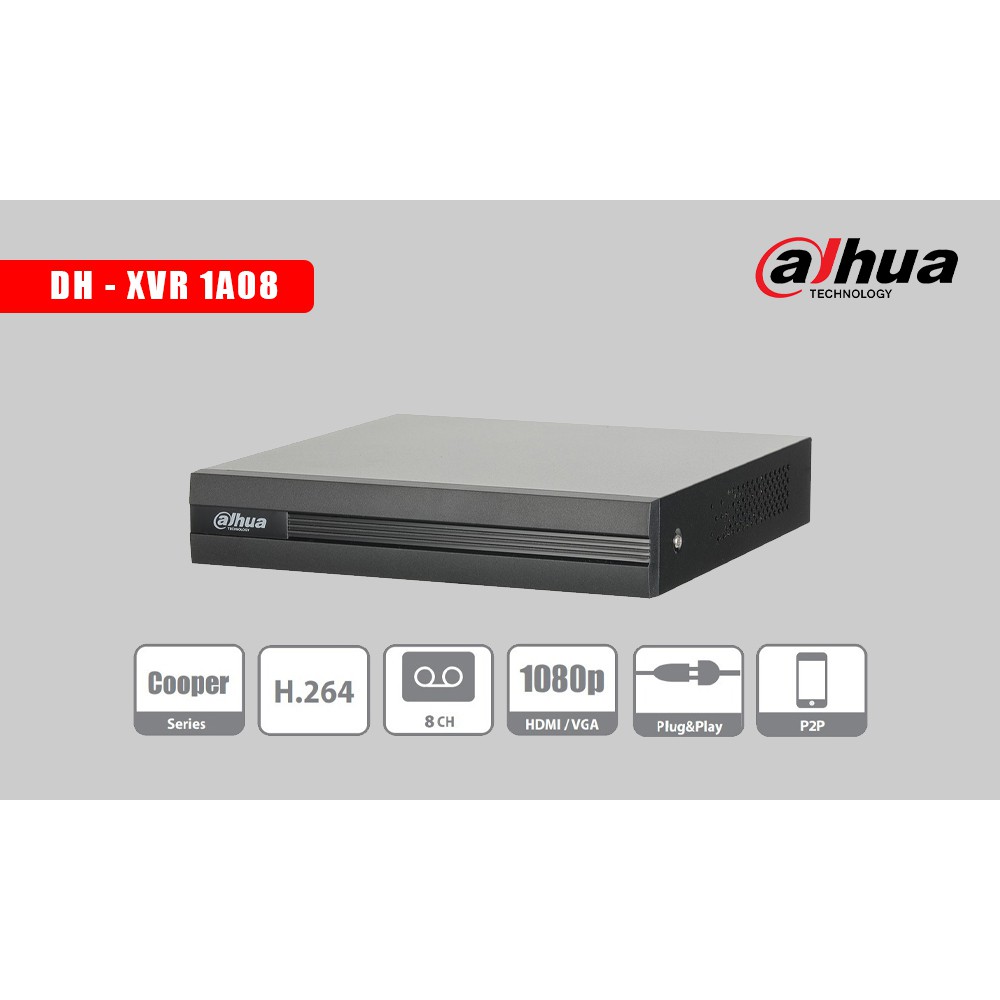 Đầu ghi Camera HDCVI 8 kênh Dahua DH-XVR1A08 - Hàng chính hãng