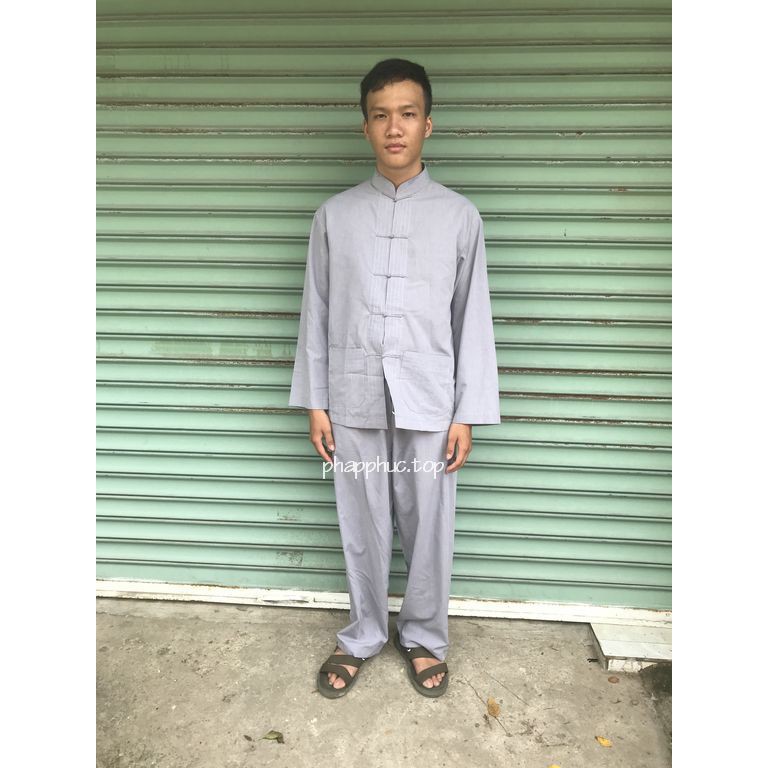 #Đồ đi chùa - #Mẫu nam cổ lãnh tụ nút thắt