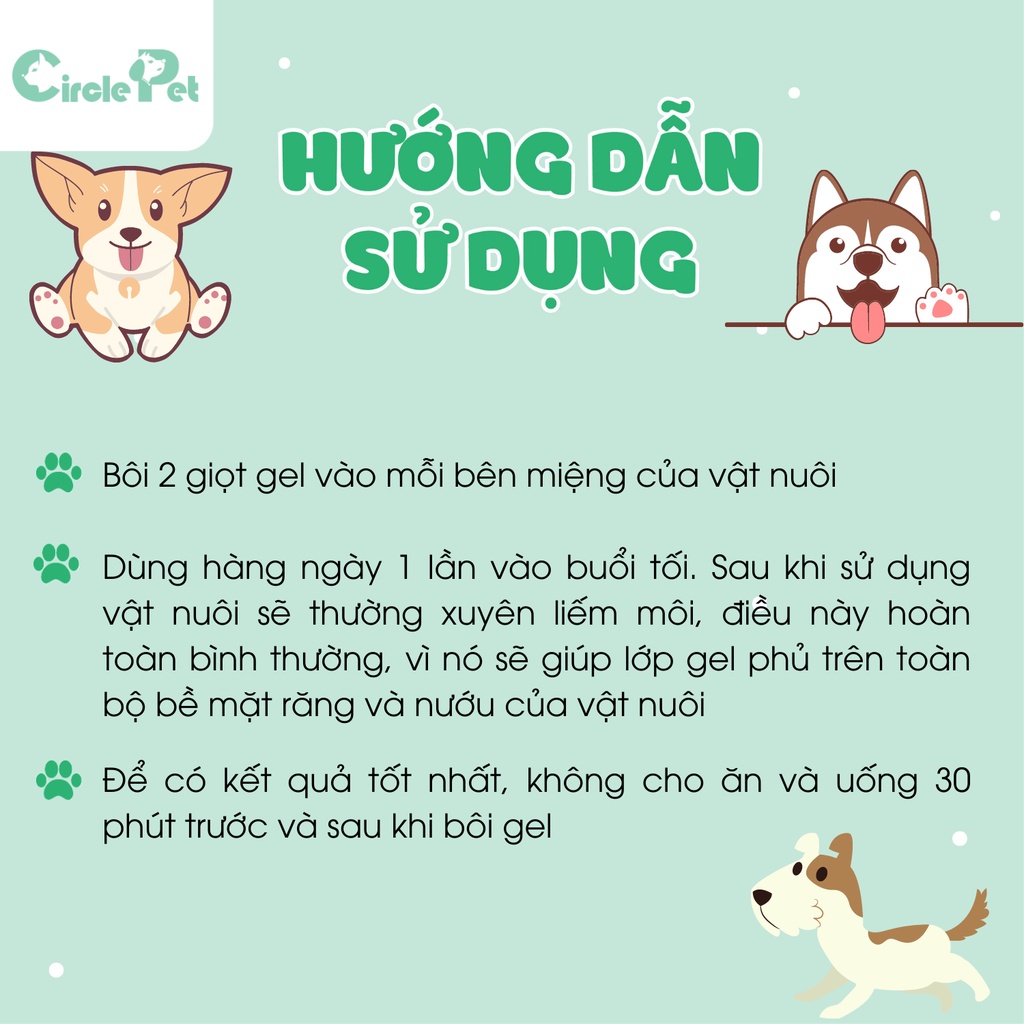 Gel Làm Sạch Răng Miệng Cho Chó Tropiclean Tiện Lợi Nhiều Vị 59ml - Circle Pet