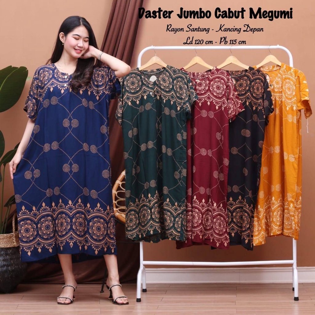 Đầm Ngủ Họa Tiết Daster JUMBO - Đầm Bầu - Đầm Ngủ Đơn Giản - Đầm Dành Cho Bà Bầu - Bumi House - BUSUI