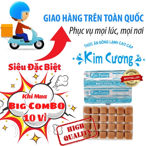 Bobo KIM CƯƠNG_BigCOMBO 10vỉ/1kg_cá con,bột_thức ăn chăm sóc cho cá cảnh_an toàn bể cá_thú vui thủy sinh_guppy_betta_koi