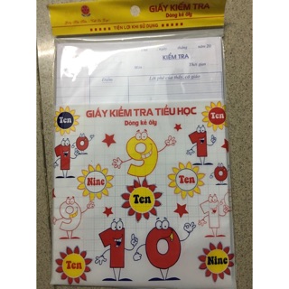 Giấy kiểm tra cấp 1 hải tiến 4 ôly