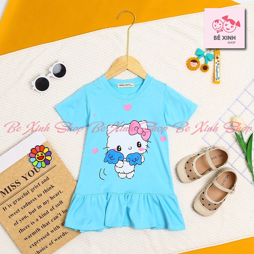 Váy đầm cho bé gái trẻ em mùa hè Minky Mom [Mẫu Mới] Đầm váy thun cho bé gái form rộng chất thun lạnh VÁY ĐẦM BÉ GÁI