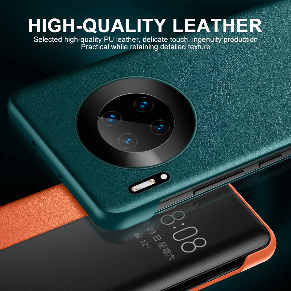 Bao da điện thoại PU nắp lật cho Huawei Mate 30 Pro
