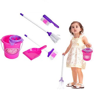 Bộ đồ chơi vệ sinh nhà cửa thú vị dành cho các bé