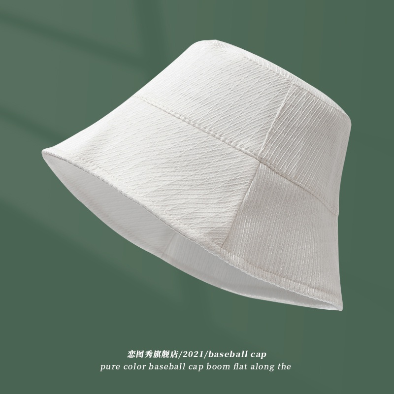 Nón Bucket Tròn Vành Rộng Che Nắng Phong Cách Nhật Bản Thời Trang Xuân Hè Cho Nữ