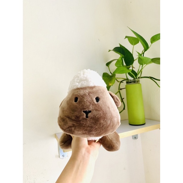 GẤU BÔNG CỪU MẶT NÂU 100% ảnh thật size 25cm Mềm mịn cho bé ôm