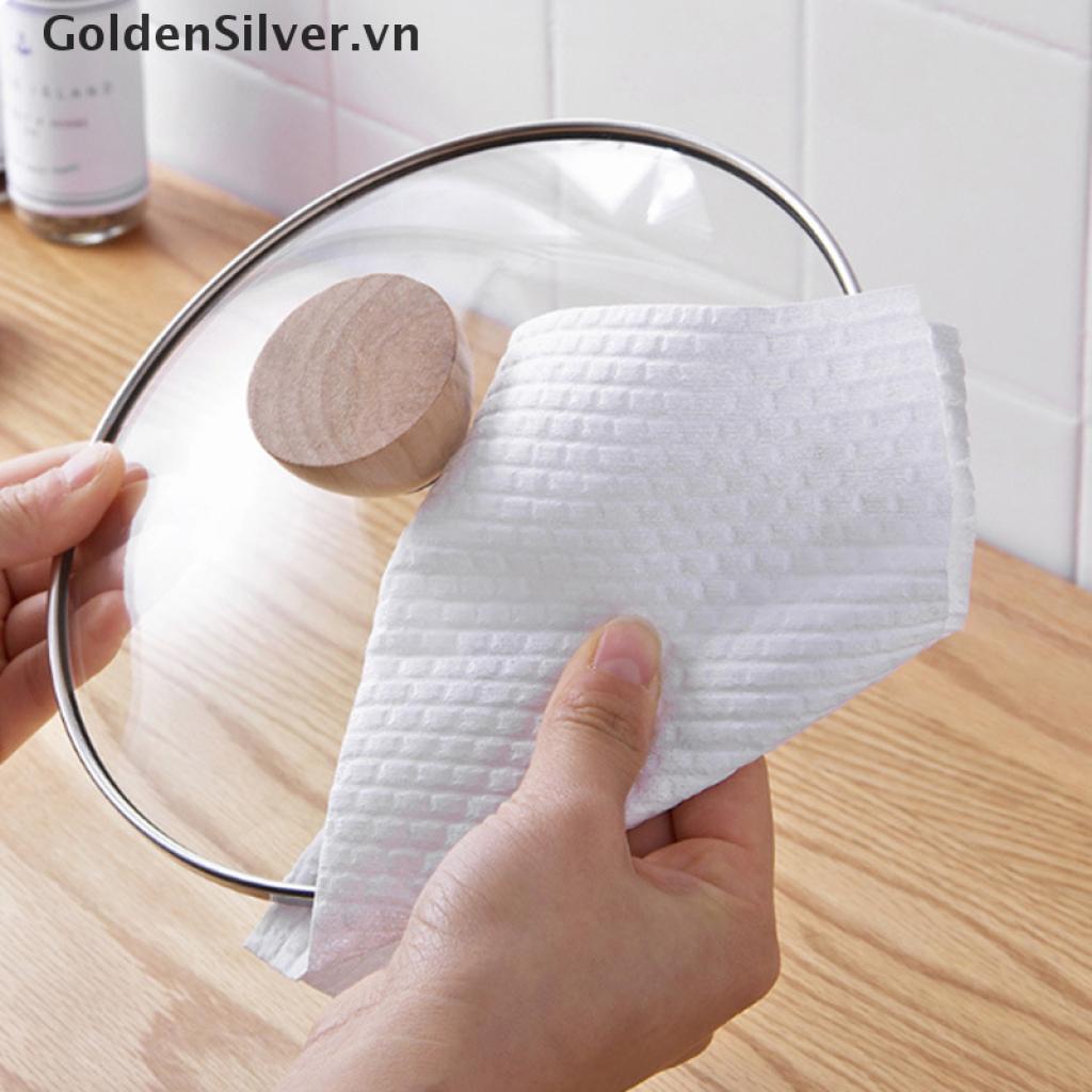 Cuộn 50 Khăn Lau Chén Dĩa Bằng Tre Có Thể Tái Sử Dụng