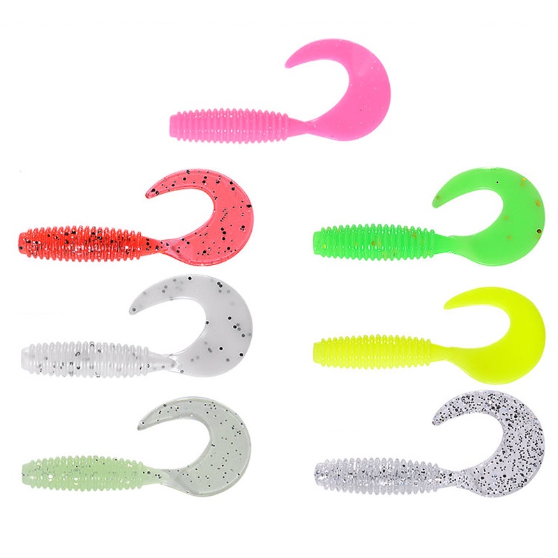 Mồi Giun Giả Câu Cá Bằng Nhựa Mềm 5cm / 6.5cm / 7cm