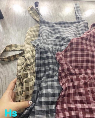 Yếm kẻ rút bụng_HS05(không kèm áo)