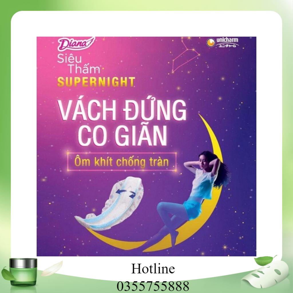 Lốc 6 Băng Vệ Sinh Diana Ban Đêm Siêu Thấm 35cm,
