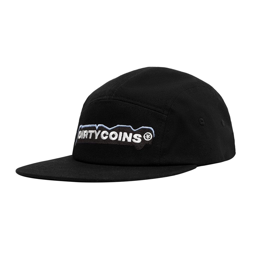[Mã WABRBM66 giảm 12% tối đa 80K] DirtyCoins Nón 5 Panels Cap - Black