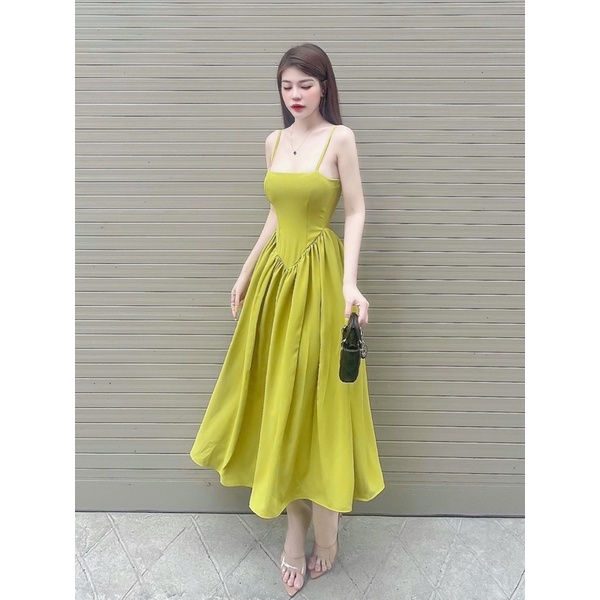 [ảnh thật] Đầm maxi 2 dây sang chảnh