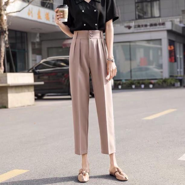 QUẦN BAGGY TÂY CÔNG SỞ DÁNG ĐẸP CHẤT TUYẾT MƯA ĐỨNG FROM KHÔNG XÙ LÔNG THỜI TRANG BANAMO FASHION QUẦN BAGGY 3KHUY 8315