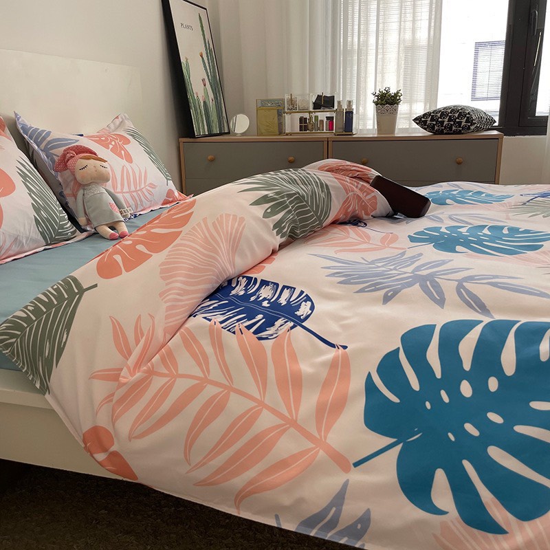 Bộ Chăn Ga Gối Full Set Cotton Korea Bedding CÓ VỎ CHĂN Không Ruột Mềm Mại Đủ Kích thước Hàng Nhập