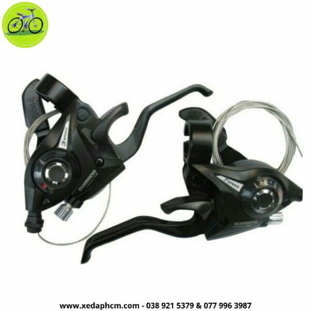 Cặp tay đề bấm xả xe đạp Shimano EF51 3x7 Speed tặng dầu tra sên xích xe đạp