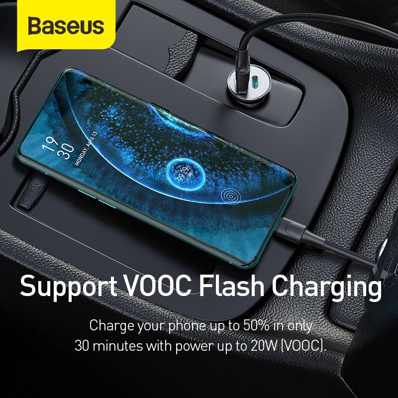 Tẩu Sạc Baseus Tốc Độ Nhanh Qc4.0 Qc3.0 Qc3.0 Cho Xe Ô Tô