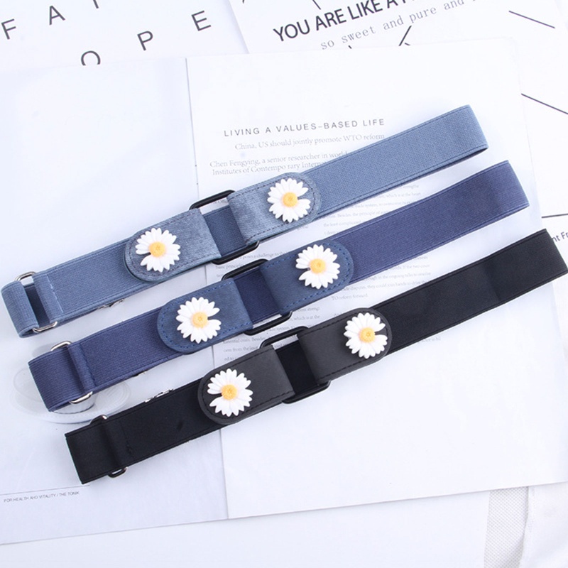 Thắt Lưng Denim Co Giãn Không Khóa Thời Trang