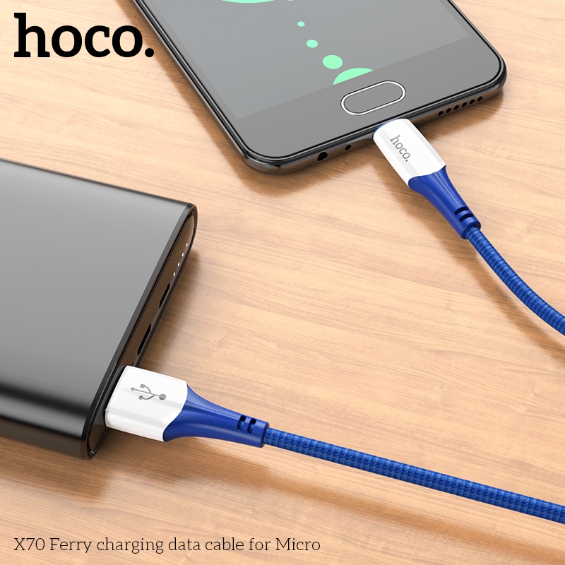 Dây cáp sạc Hoco. X70 tiện dụng cho điện thoại Oppo Vivo chất lượng cao dài 1m
