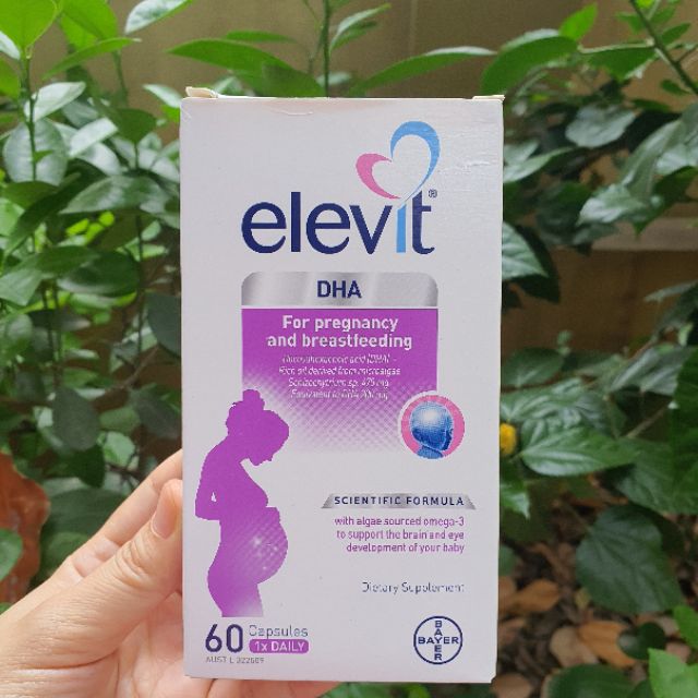 (Đủ bill) Viên bổ sung DHA cho bà bầu Elevit DHA for pregnancy àd breastfeeding 60 viên