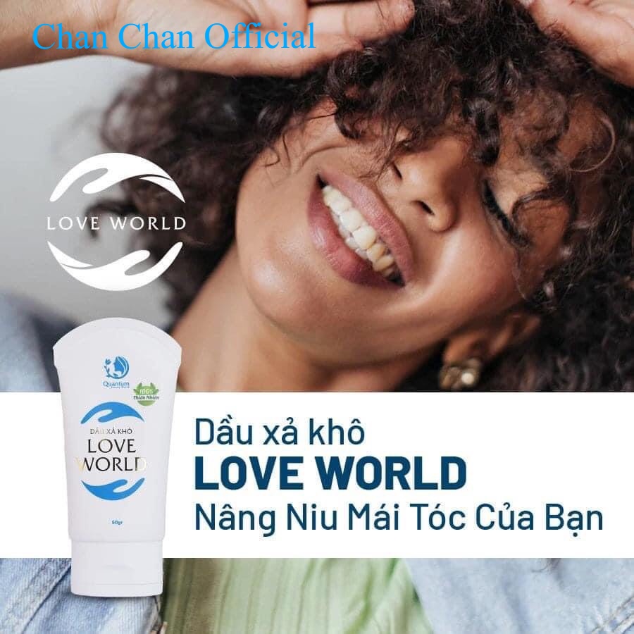 Dầu Xả Khô Love World Phục Hồi Hư Tổn Giữ Nếp Tóc Làm Sạch Da Đầu 100% Thiên Nhiên