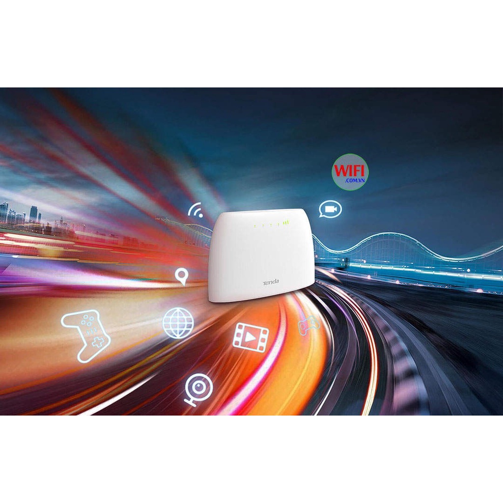 Bộ Phát Wifi 4G LTE Tenda 4G03 Chuẩn N300 - Hàng Chính Hãng